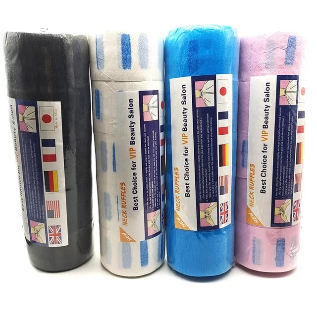 Barber Salon Disposable Neckband Strips Ruffles Neck Roll Paper - Professional Barbershop Equipment at Beauty Republic Equipment Store